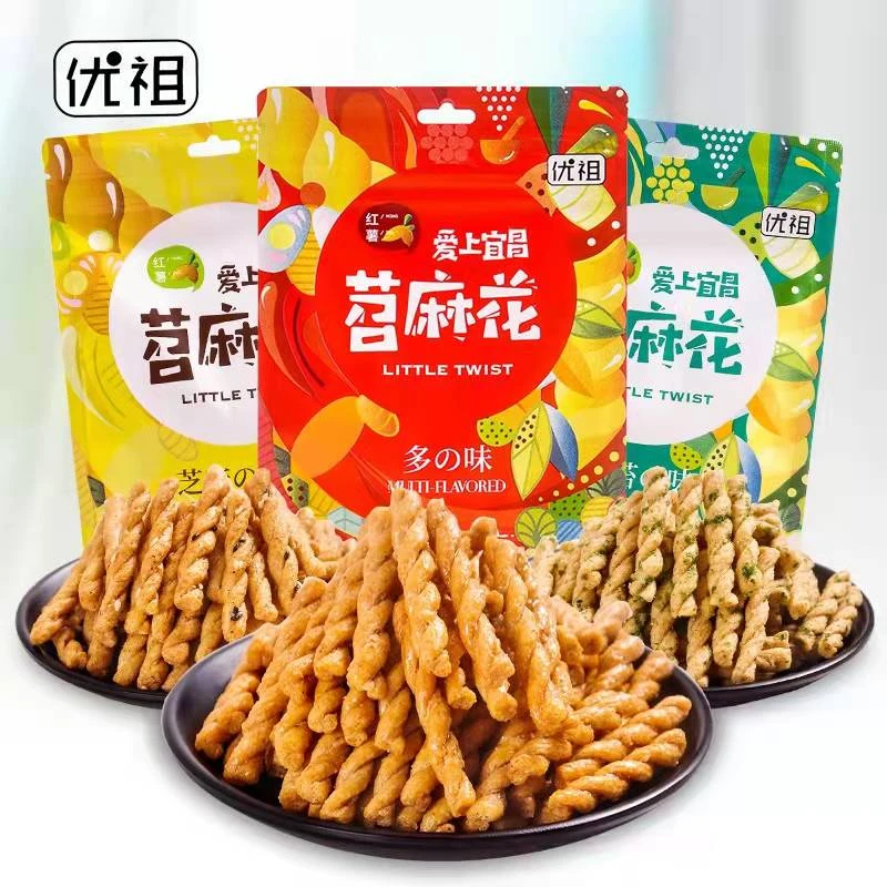 宜昌傅阿姨苕麻花休闲零食网红红薯小麻花