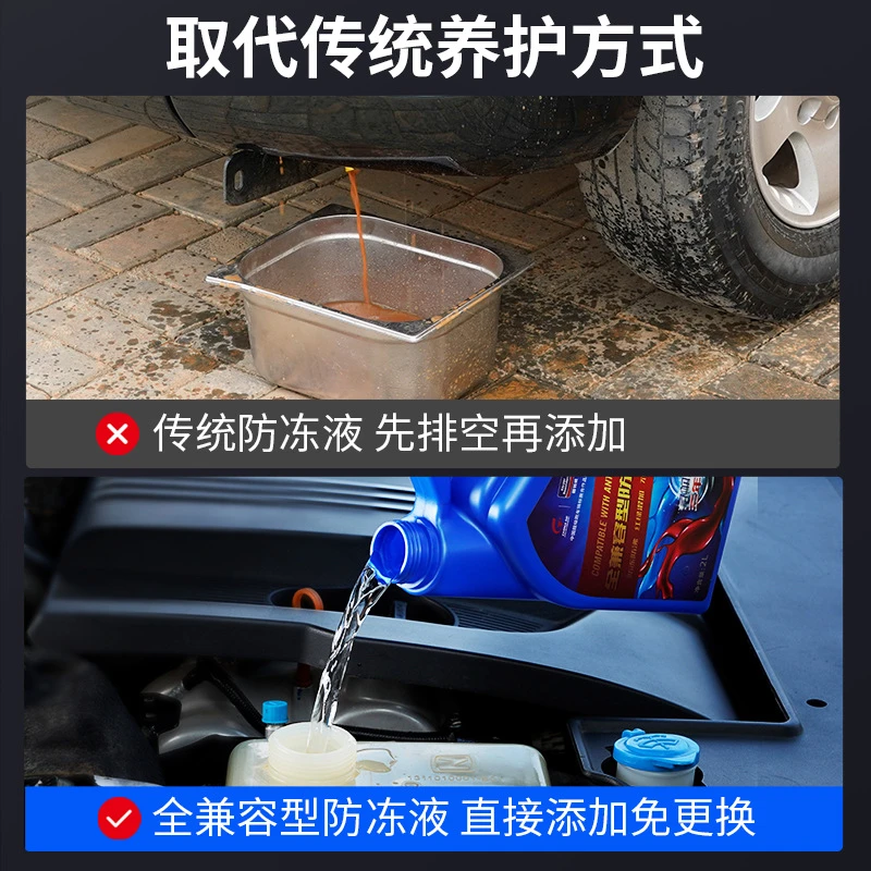 固特威全兼容性汽车防冻液四季通用防冻水箱宝冷却液