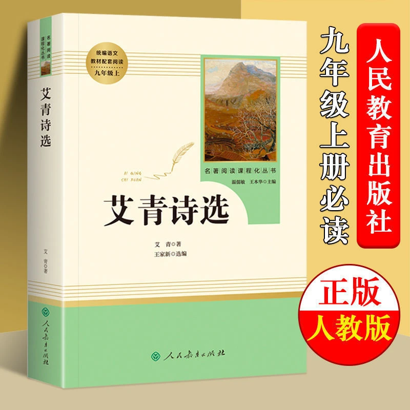 艾青诗选书籍正版九年级正版人民教育出版社初中生课外书儒林外史