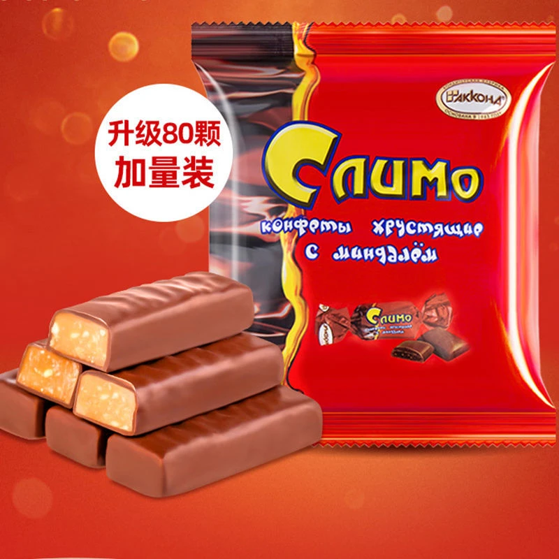 阿孔特牌斯利莫扁桃仁巧克力味夹心糖500克