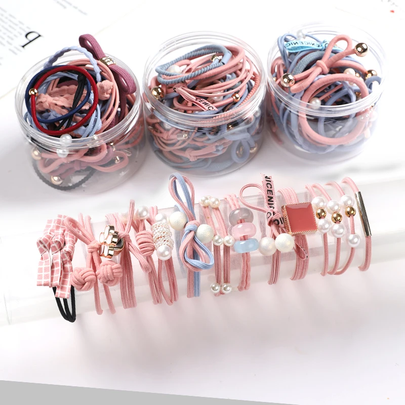 8件套成人皮筋韩版网红ins高弹力头绳发饰