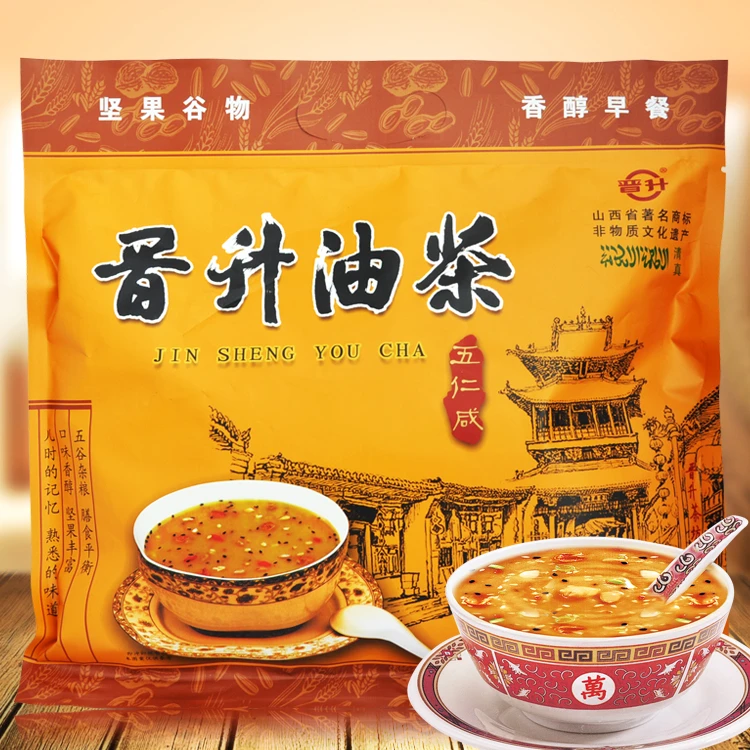 晋升油茶 山西特产五仁咸八宝甜400g袋装独立10小装营养早餐炒面