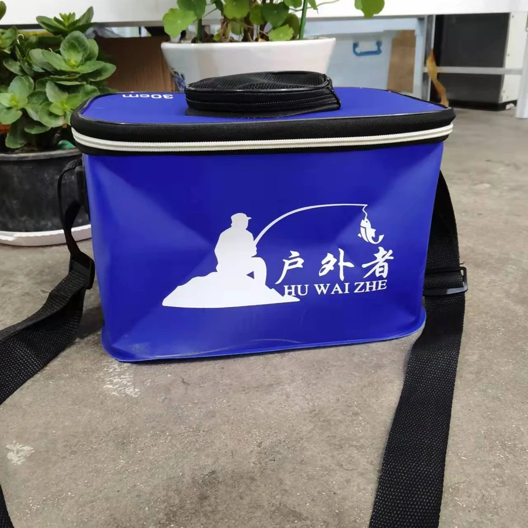 路亚户外，便携式车载钓鱼水桶，折叠活鱼桶