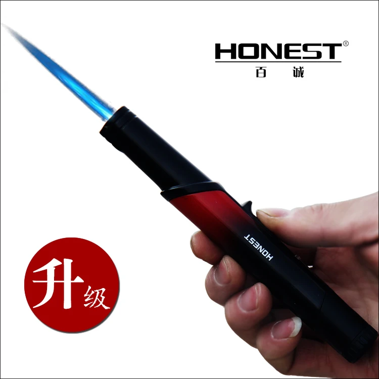 笔式小焊枪喷枪直冲打火机防风高温充气点烟器耐高温点火器点艾灸