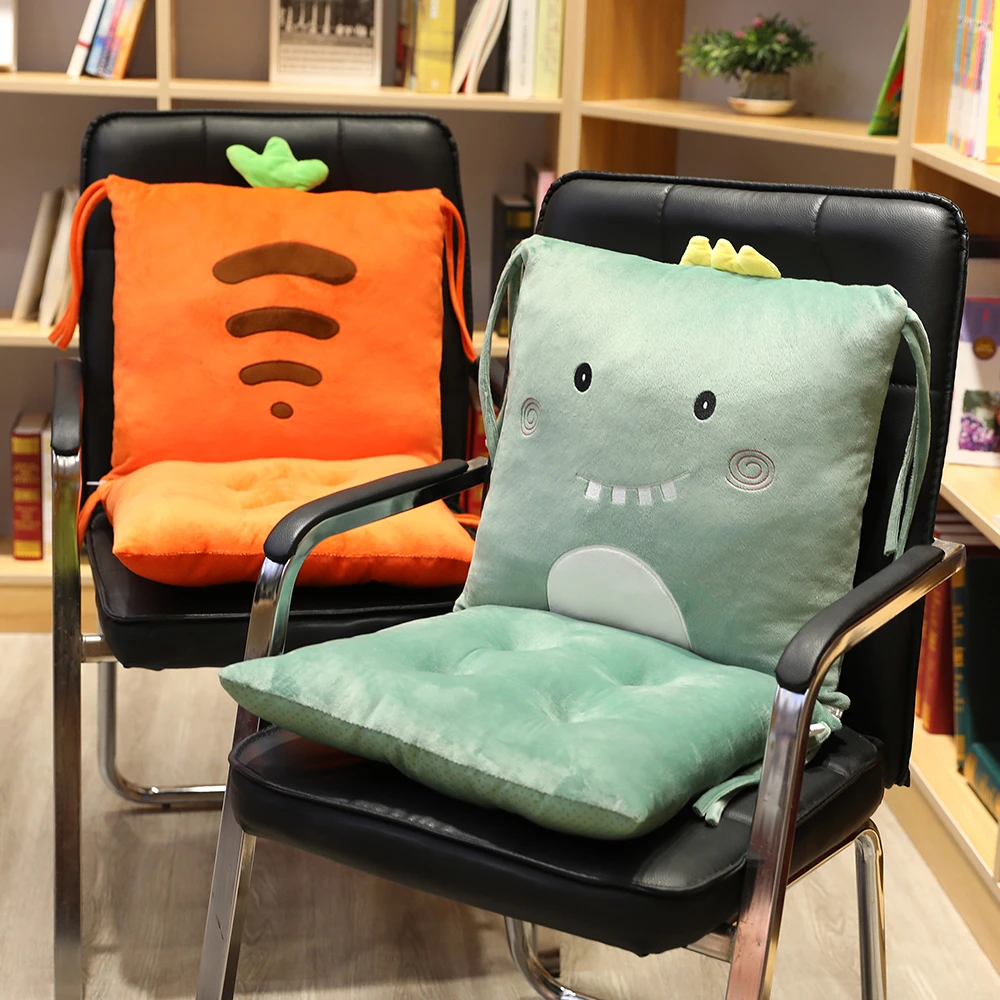 卡通坐垫椅垫子靠垫一体座垫靠背久坐地上屁股凳子学生教室座椅