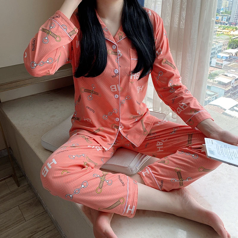 2023新款女士全棉睡衣春夏居家服春秋款纯棉休闲套装宽松家居服