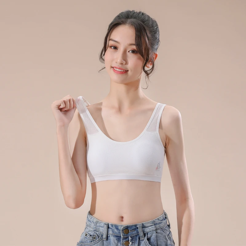 447#女大童中高发育期背心少女中高8-15岁小学生初中生文胸透气薄