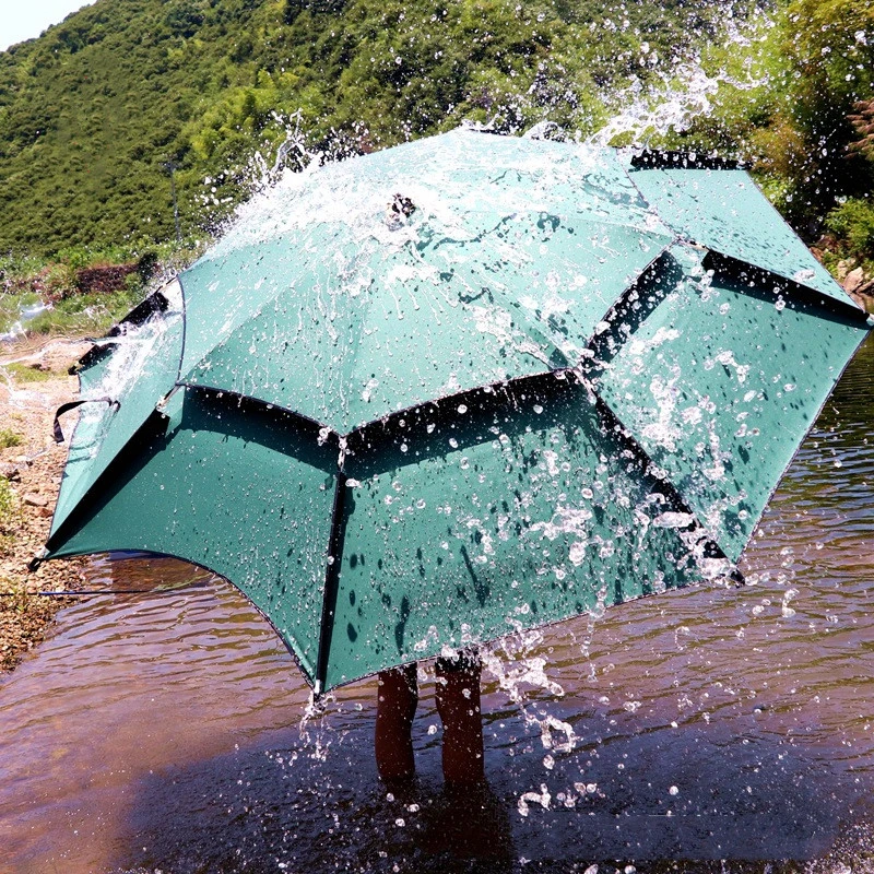 机械臂拐杖钓鱼伞晴雨两用加厚户外遮阳防晒防雨露营摆摊适用