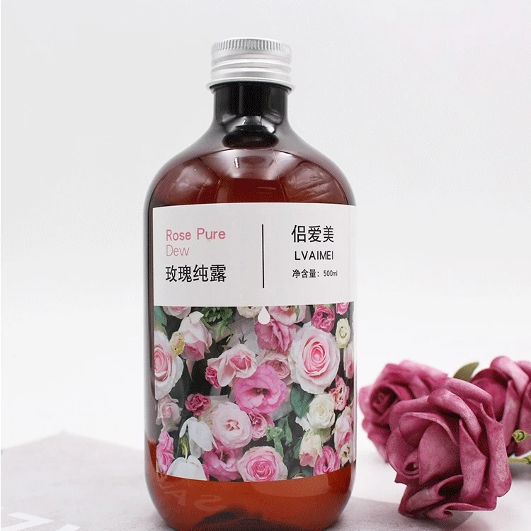 玫瑰纯露500ml 舒缓肌肤补水保湿大容量嫩肤原液湿敷瓶装