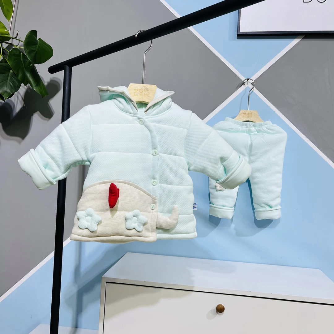 优爱幼品优爱幼品深冬小萌象厚棉两件套平腰套70024