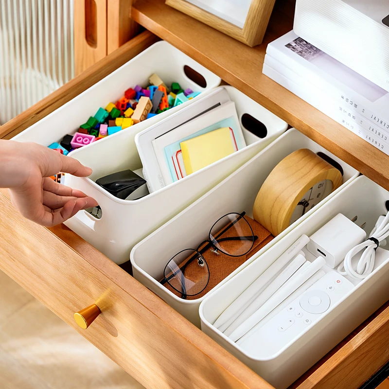 日式置物盒分格省空间轻奢抽屉收纳盒整理盒居家好物收纳盒储物盒