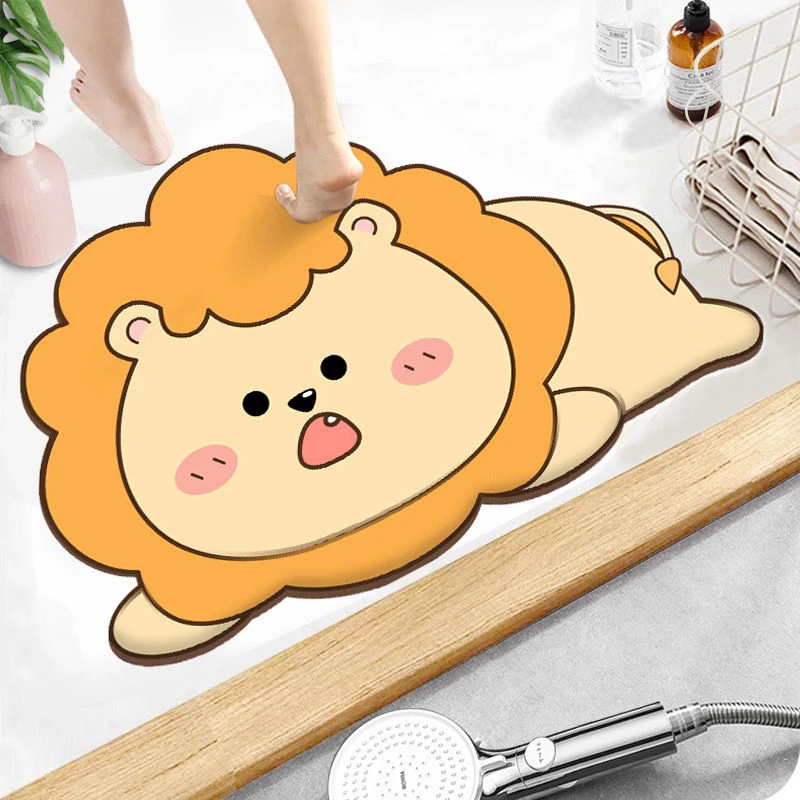 【软硅藻泥】现代家用卡通浴室地垫吸水速干防滑洗手间进门脚垫地毯