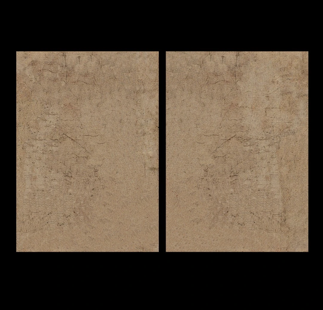 两款古旧小品纸36cm22cm