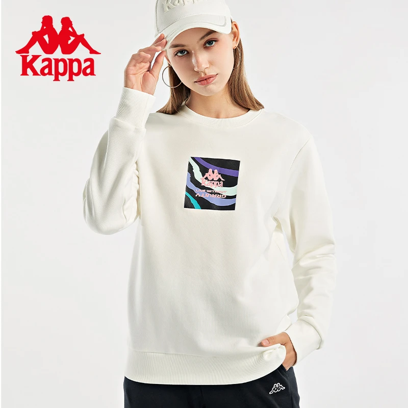 《已开价》Kappa卡帕套头衫男女薄绒休闲圆领长袖K0B82WT83运动