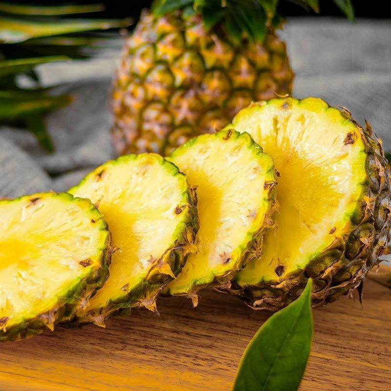 自然搭档 海南金钻17号凤梨净重4.5-5斤新鲜热带水果美味多汁