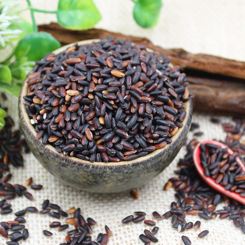 沐谷东北黑糯米500g血糯米五谷杂粮去皮黑糯米粥黏米奶茶原料椰浆