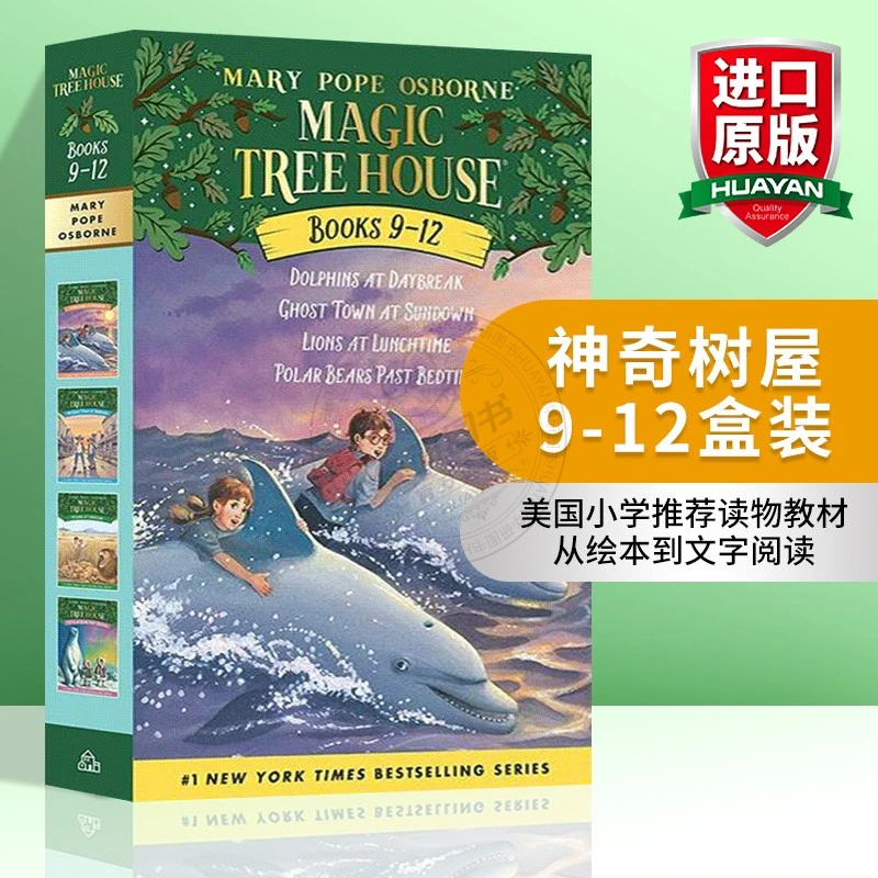 神奇树屋9-12盒装 儿童文学小说 美国中小学课外读物英文原版