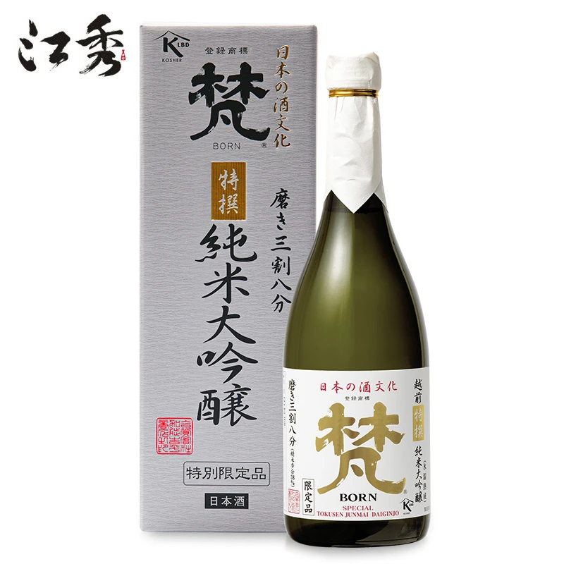 梵特选纯米大吟酿清酒720ml日本原装进口洋酒三割八分日式清酒