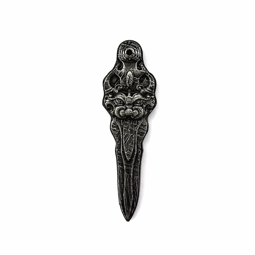 【降魔杵】Aletai 新疆阿勒泰铁陨石挂件玩偶 尺寸59×17mm