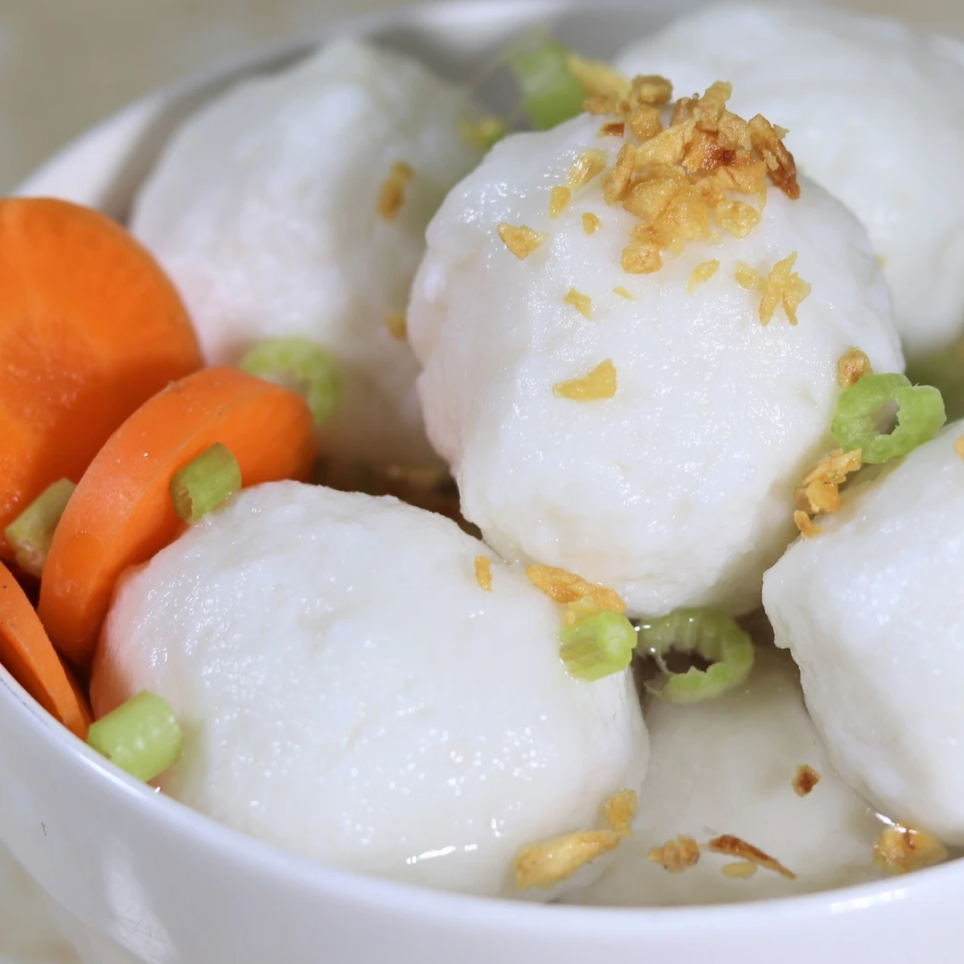 【潮汕手工墨鱼丸】潮汕好味道纯墨鱼丸