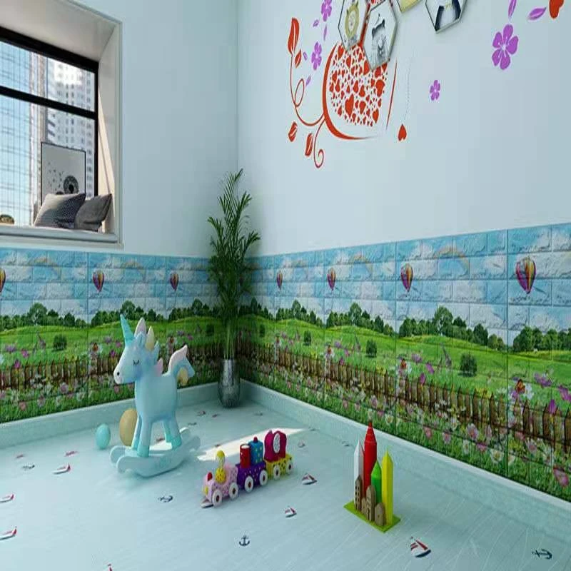 3D立体自粘墙贴幼儿园儿童房旧墙翻新儿童床防撞墙贴贴饰