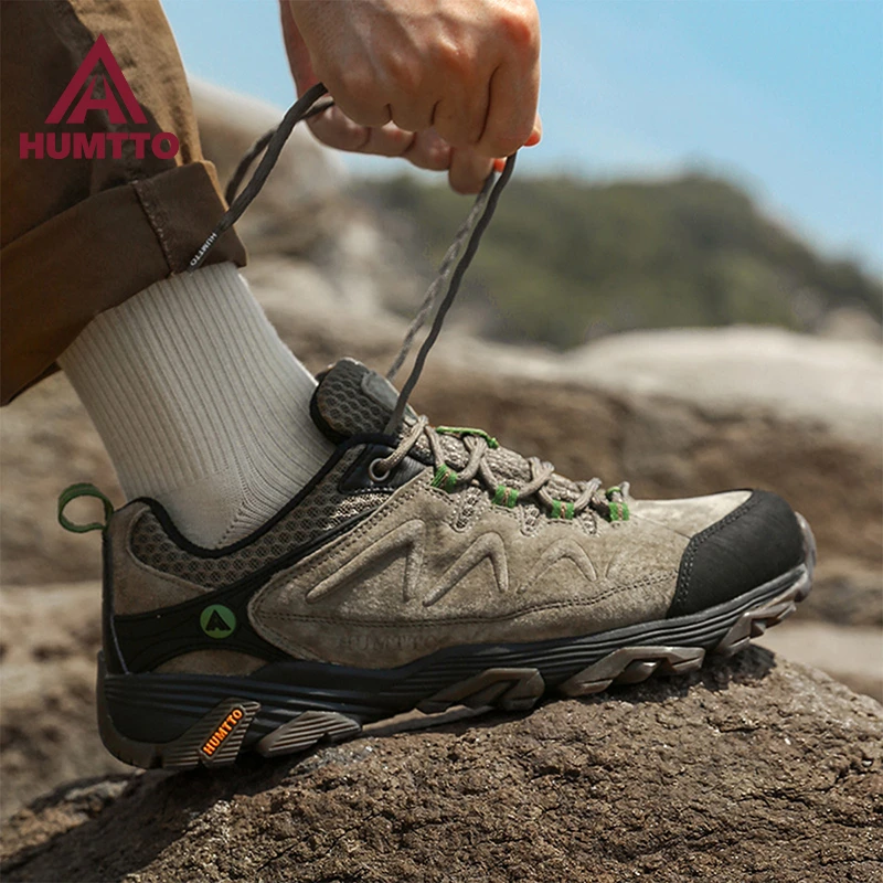 HUMTTO/悍途登山鞋男鞋防滑徒步鞋山地靴运动休闲户外运动鞋1520A