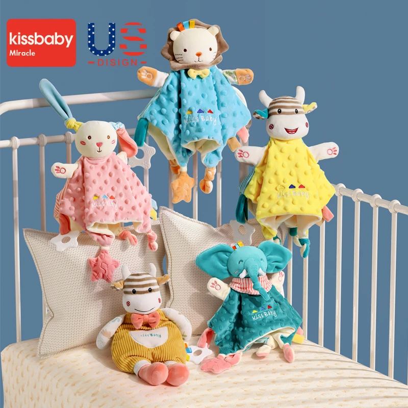 可爱宝宝可入口可啃咬哄睡神器新生毛绒玩具手偶新生儿睡觉专用