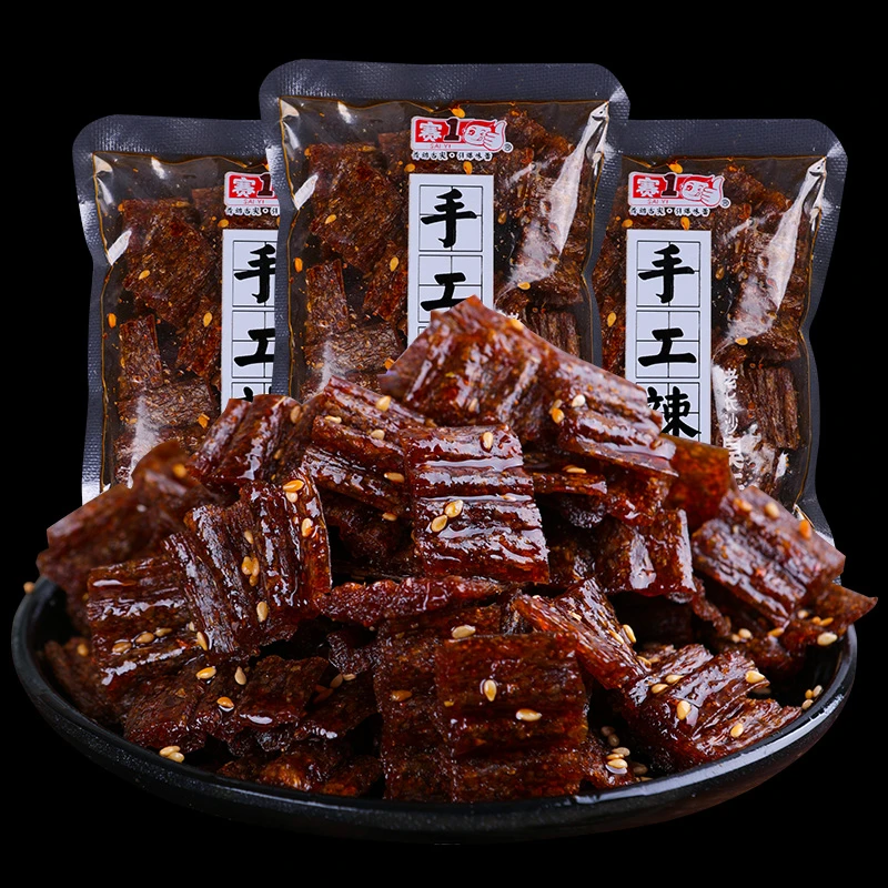 赛1网红零食辣条臭干子32g湖南平江特产面筋制品香辣美味手工辣条