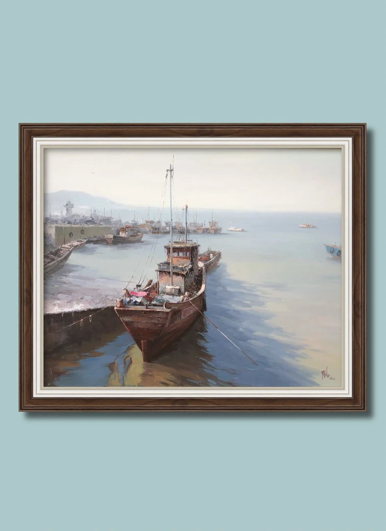 纯手绘精品油画（95+115cm)