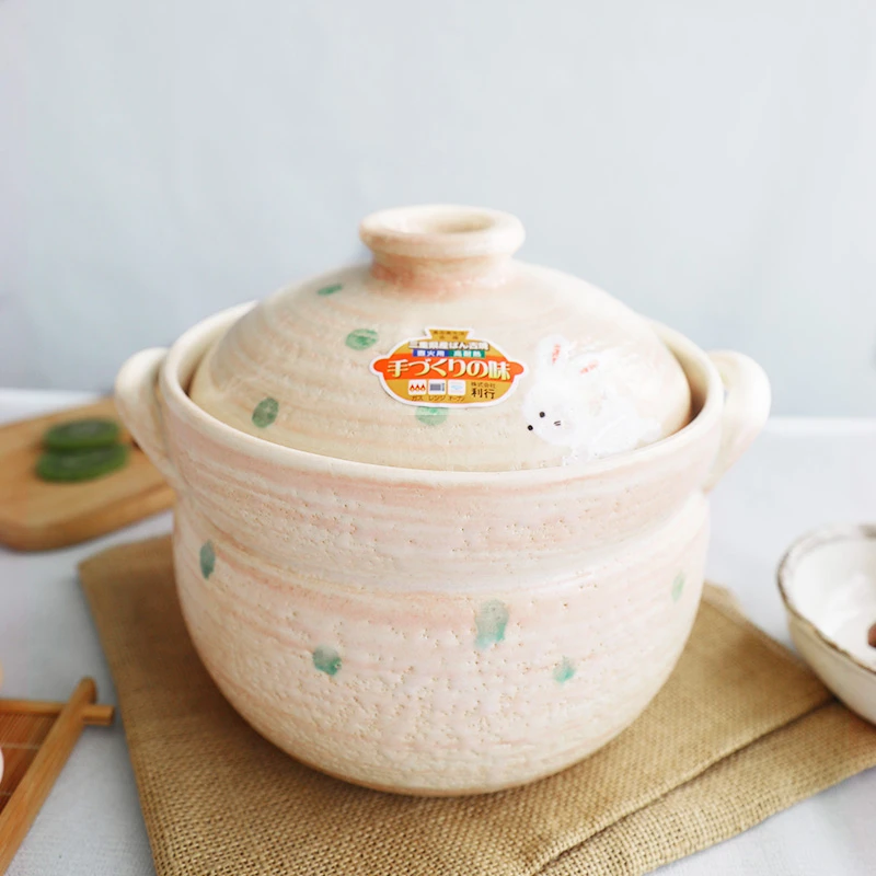 日本陶锅万古烧煲汤煮粥陶锅耐高温陶瓷砂锅广式煲汤煲仔饭日式锅