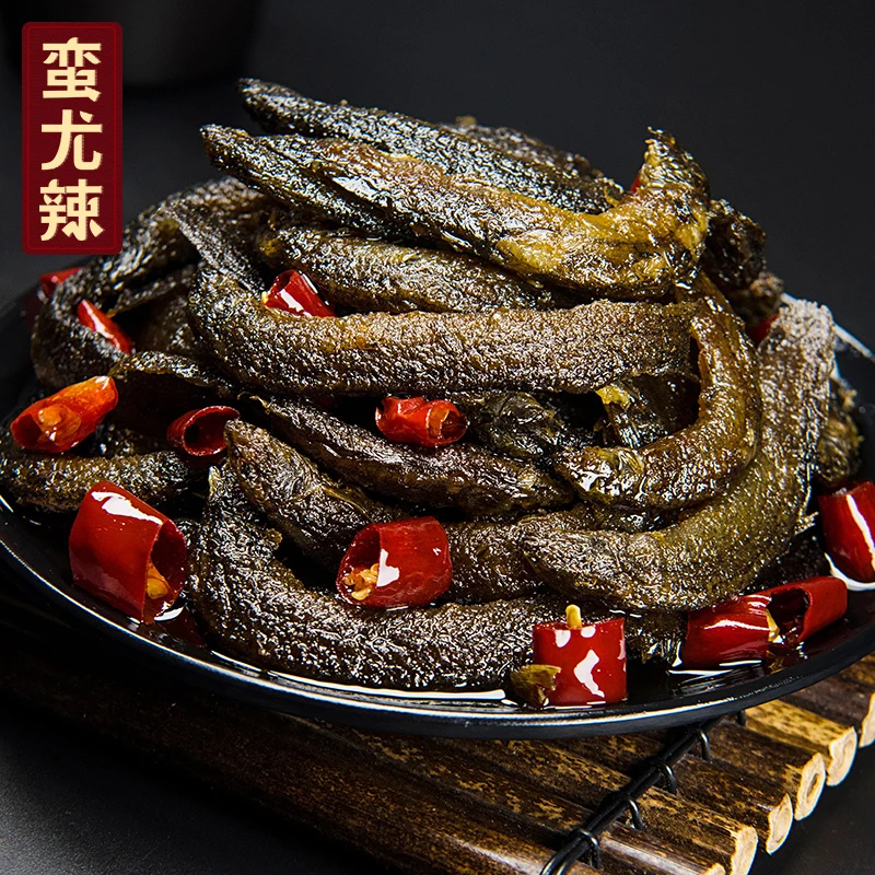 湖南麻辣泥鳅小吃 即食下酒菜 不去内脏 油炸泥鳅