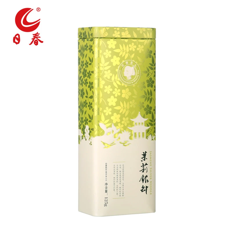 日春茶叶茉莉花茶江南美人【茉莉银针（单罐）】125g 花草茶散装
