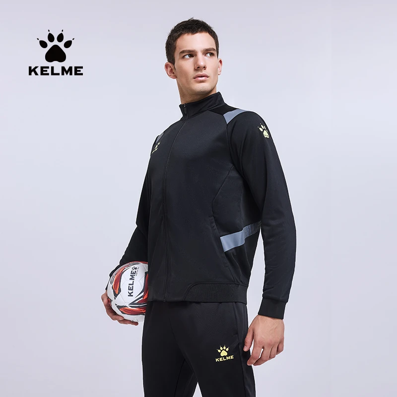 【卡尔美直营店】KELME卡尔美立领运动外套2021新足球训练夹克