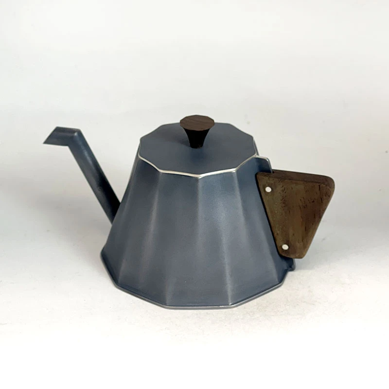 孤品/艺术家陈英泽手作  折  茶壶（银）150ml  6210