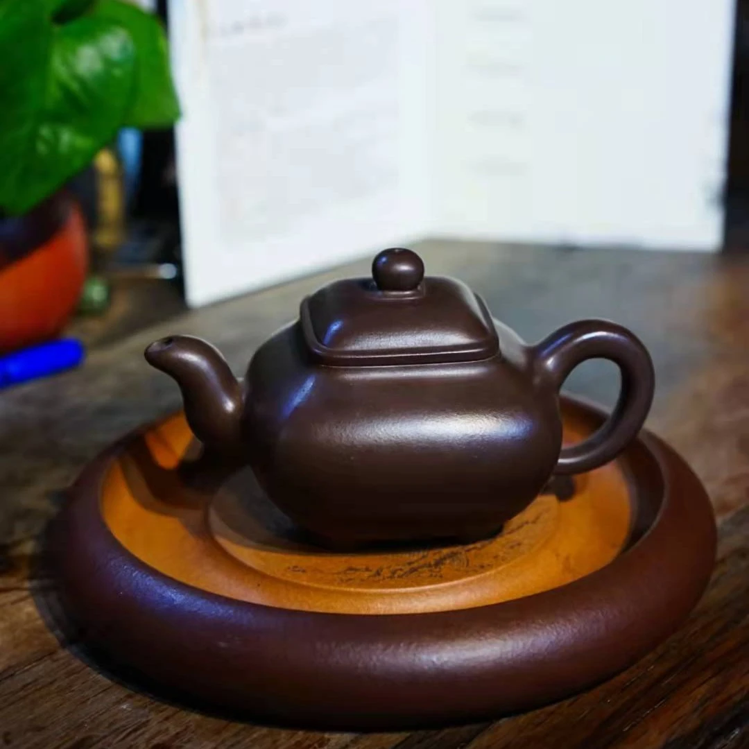 宜兴紫砂壶 传炉壶 老紫泥小品190CC大品300CC