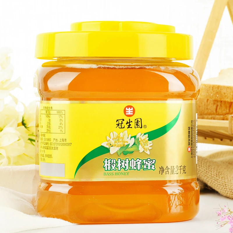 冠生园 椴树蜂蜜2000g 家庭大桶装手工 严选蜂蜜原料