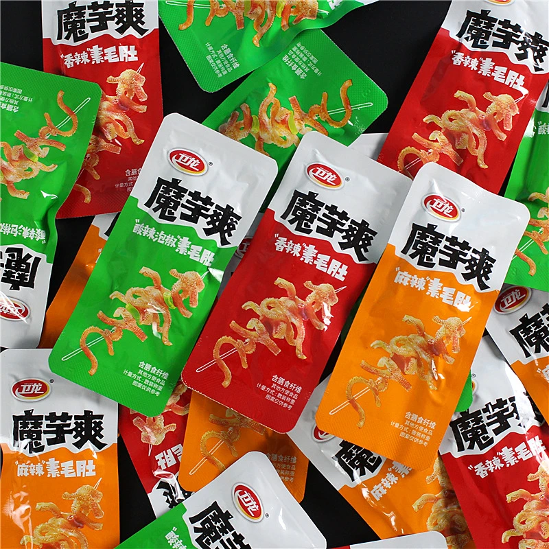 卫龙魔芋爽混合素毛肚散装香辣麻辣魔芋丝追剧辣条网红休闲零食