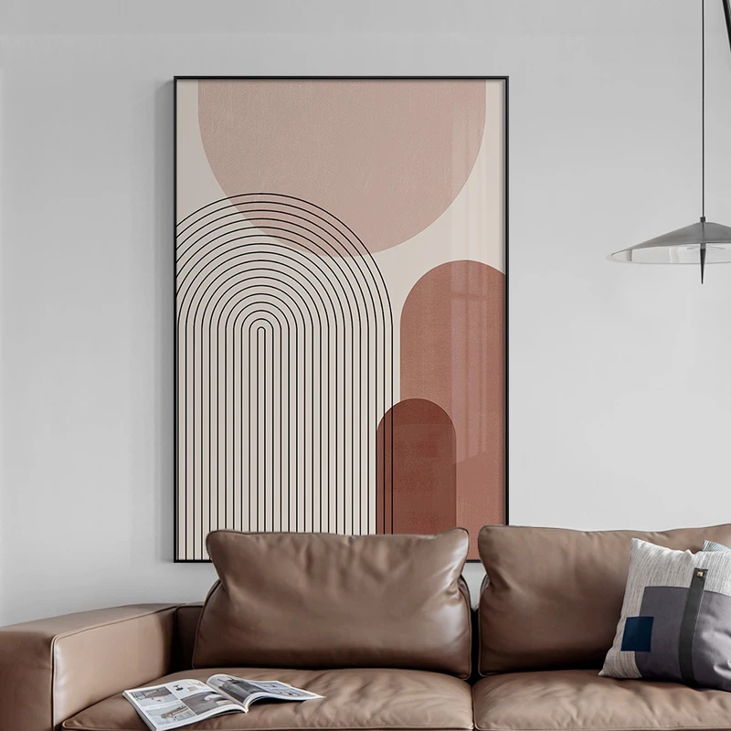 大气简约抽象艺术高级感客厅装饰画沙发背景墙莫兰迪轻奢玄关挂画