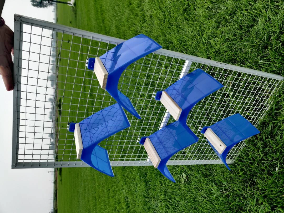 塑料透明挂钩站架，10个一组