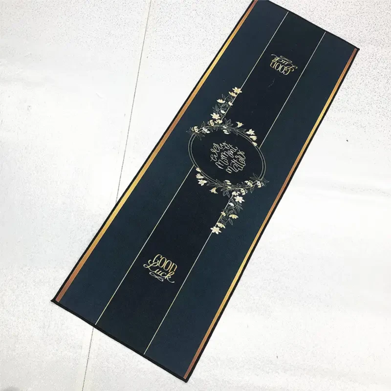 水晶绒【白芍花开】家用简约百搭防滑垫可裁剪吸水吸油厨房套装地毯