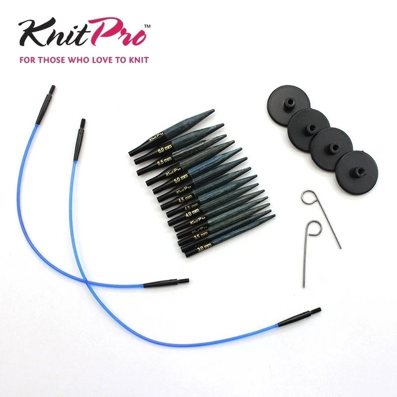 Knitpro编织工具超短头5CM可拆针头织袖子袖口小玩偶针