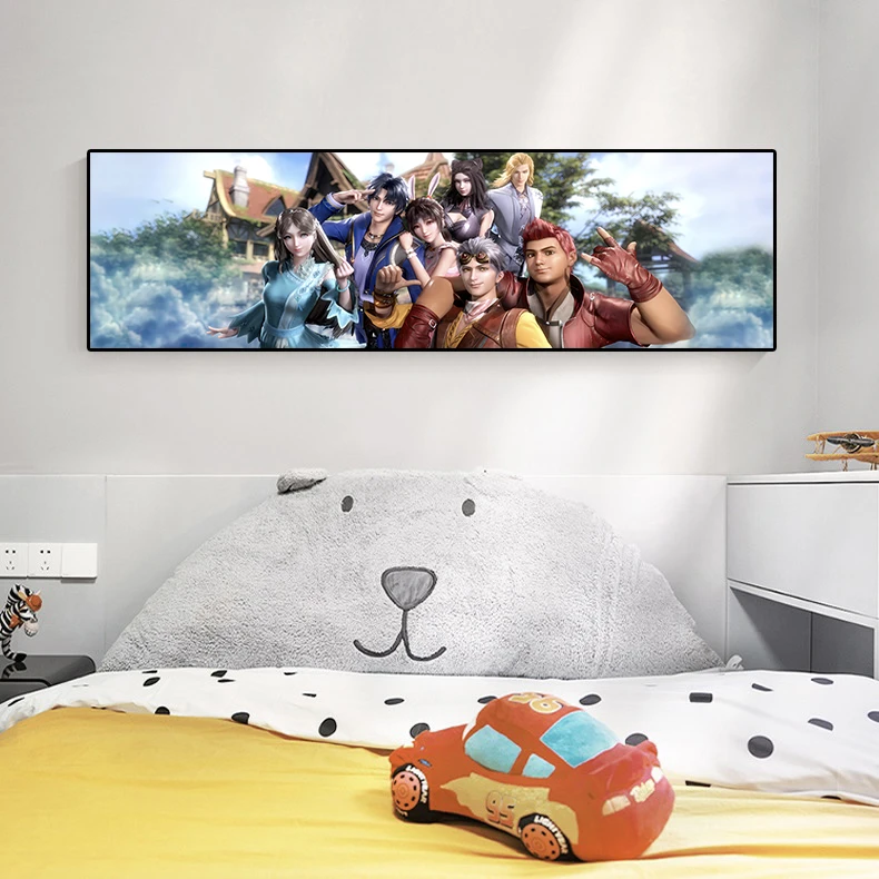 床头挂画【斗罗大陆】唐三 小舞 朱竹清 千仞雪 比比东 卧室挂画