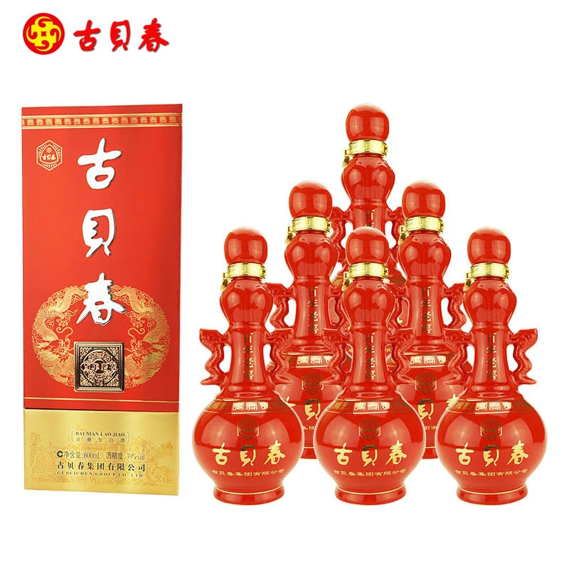 古贝春古贝春 39度（大百年）浓香型老窖酒 600ml*6瓶装39度