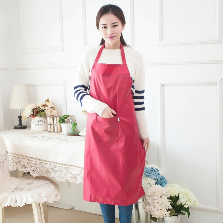 加长加大防水防油围裙韩版水产肉坊防污工作服围腰餐厅围裙罩衣