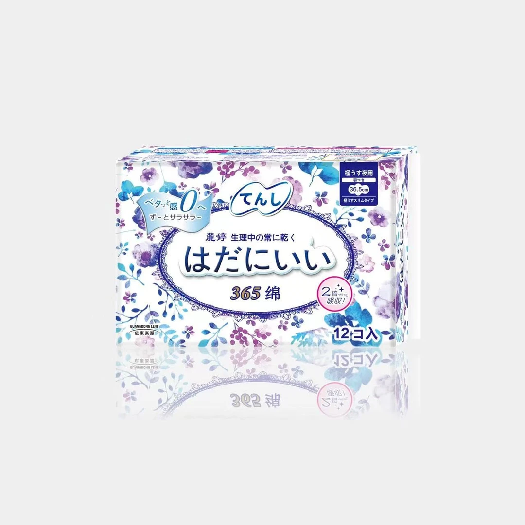 麓婷麓婷天使卫生巾超薄12片夜用棉面365mm