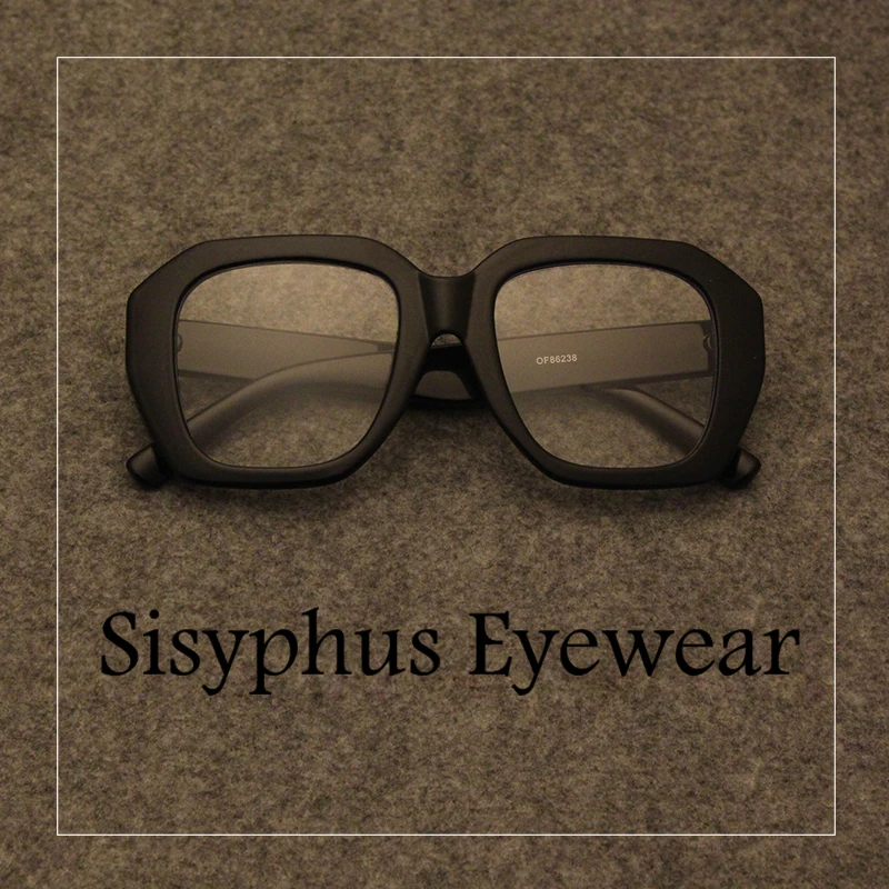 日系复古粗框眼镜超大框大脸男款痞帅潮黑框近视防蓝光胖脸显瘦女