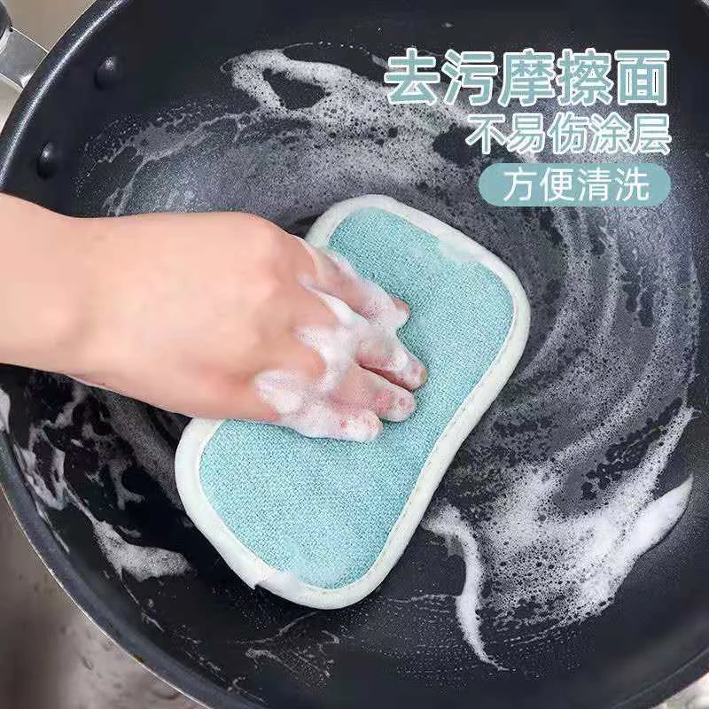 吸水刷锅海绵洗碗神奇魔力擦不沾油海绵刷百洁布碗布洗碗海绵擦
