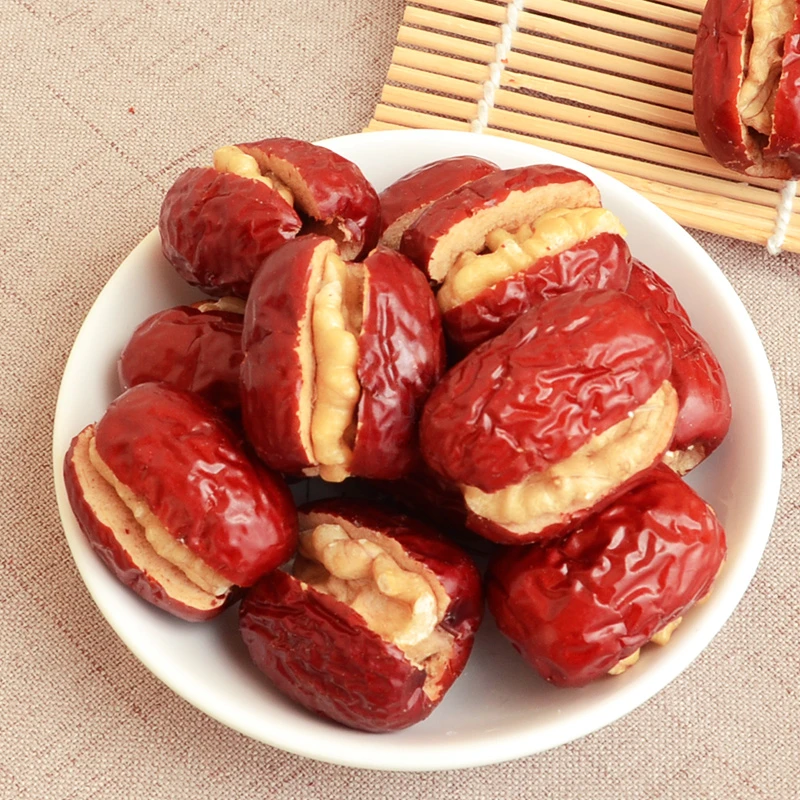 蜜赞蜜赞灰枣夹核桃仁新疆灰枣云南核桃仁独立小包装250g零食清洗