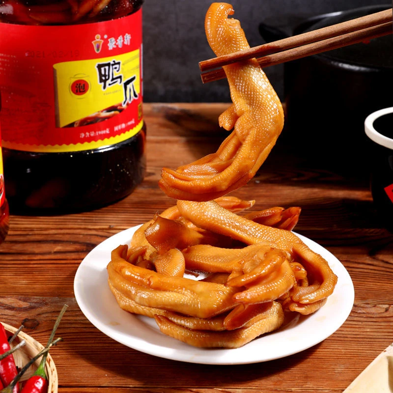 聚香轩龙岩泡鸭爪罐装泡鸭掌龙岩土楼带汤汁泡爪特产卤味休闲零食