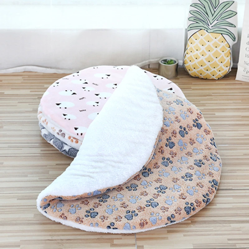 【圆双面垫】宠物产房垫狗窝垫猫咪床垫双面加厚垫子保暖加绒狗垫